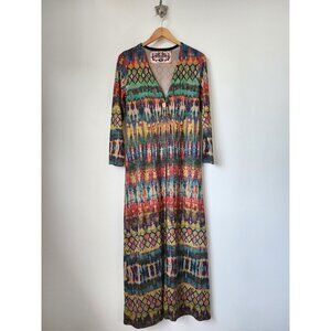 Amma multicolor tie dye knit duster cardigan S